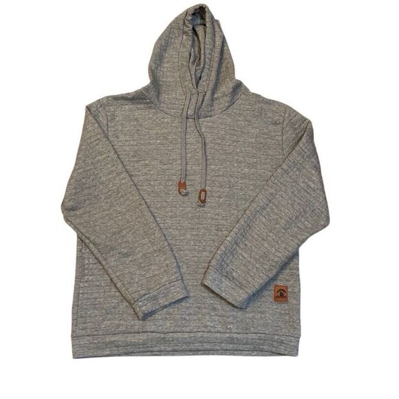 Grizzly Tactical Soft Quilted Gray Long Sleeve Hoodie Men Size Large - Picture 1 of 12